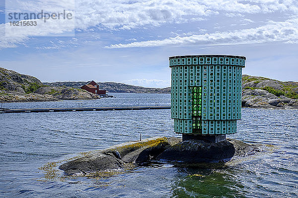 Schweden  Bezirk Vastra Gotaland  Skarhamn  Struktur vor dem Nordischen Aquarellmuseum