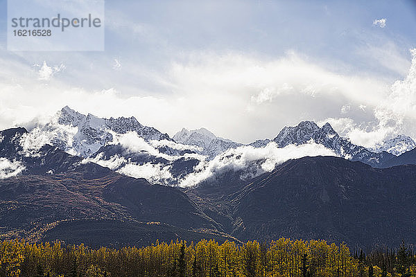 USA  Alaska  Blick auf die Chugach Mountains