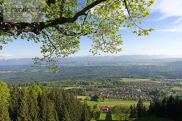 Deutschland  Blick auf Landschaft und Berge
