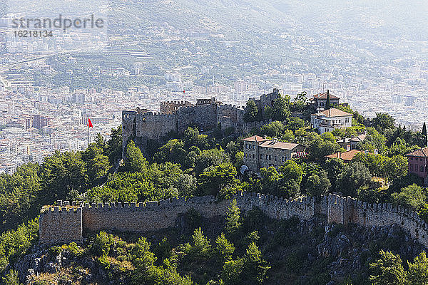 Türkei  Alanya  Blick auf die Burg von Alanya