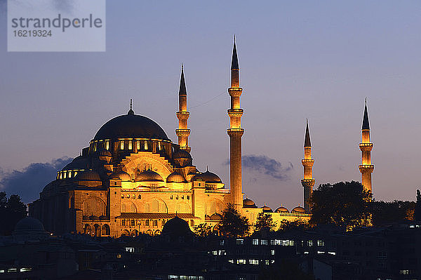 Türkei  Istanbul  Blick auf die Suleymaniye-Moschee