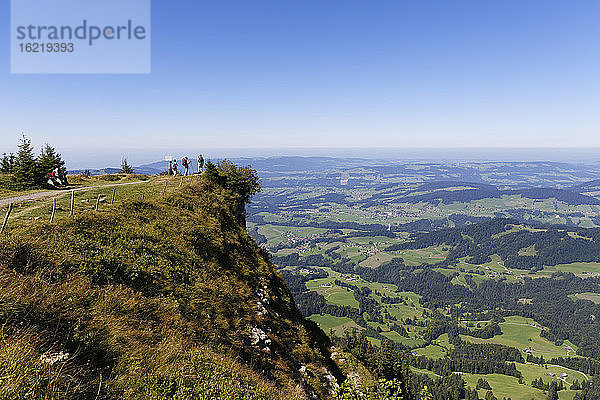 Österreich  Vorarlberg  Blick von der Niedere in Richtung Lingenau