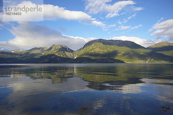 Norwegen  Lustrafjord  Panoramablick