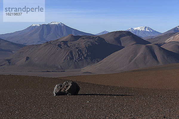 Chile  Blick auf die Vulkankette San Pedro