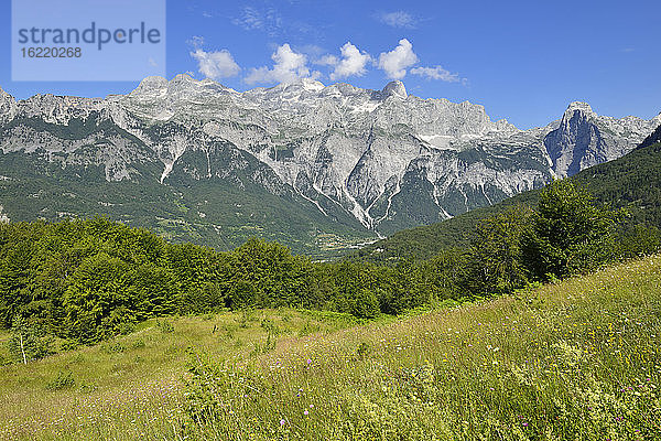 Albanien  Balkan  Blick auf den Theth-Nationalpark