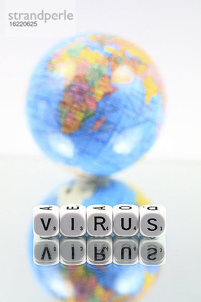 Stilleben zum Thema des Virus