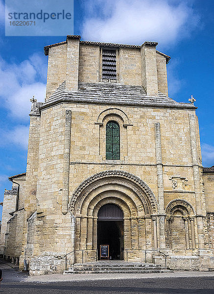 Frankreich  Gironde  Saint Emilion (UNESCO-Weltkulturerbe)  Stiftskirche (12. Jahrhundert)