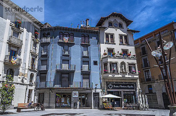 Spanien  Katalonien  Provinz Girona  Ripoll  Platz der alten Stadt