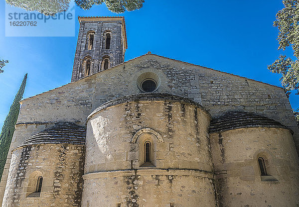 Frankreich  Provence  Vaucluse  Beaumes de Venise  Römische Kapelle Notre Dame d'Aubune