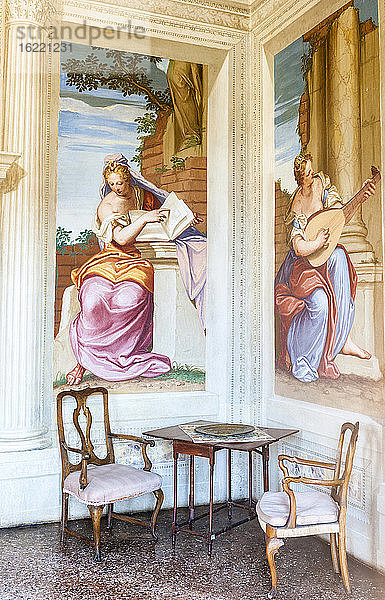 Italien  Venetien  Villa veneta Emo (16. Jahrhundert  von Andrea Palladio)  Saal des Artefakts