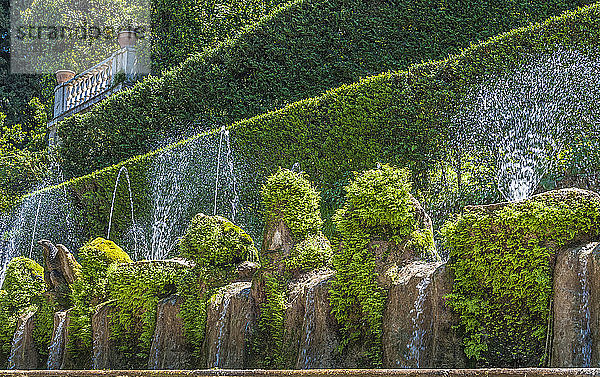 Italien  Latium  Tivoli  Brunnen im Garten der Villa d'Este (UNESCO-Welterbe)  Renaissance