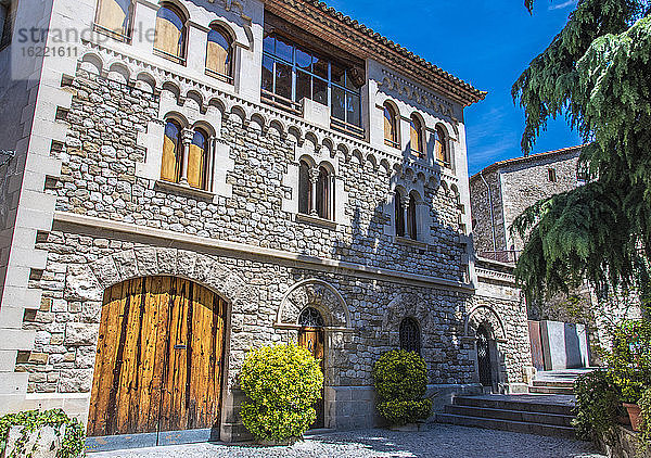 Spanien  Katalonien  Provinz Girona  Palast des mittelalterlichen Dorfes Besalu