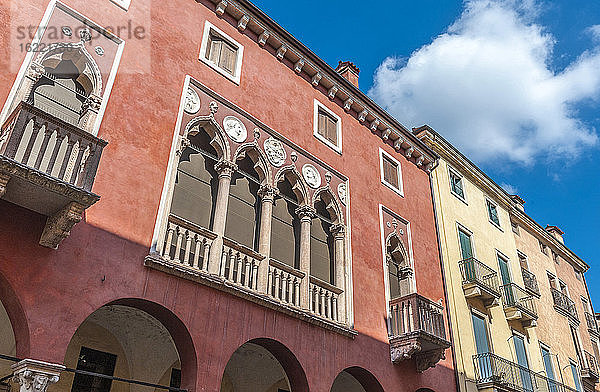Italien  Venetien  Vicenza historisches Zentrum  Palast des Hofes Andrea Palladio (UNESCO-Welterbe)