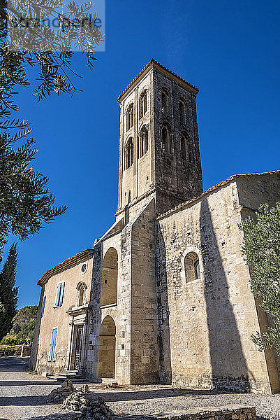 Frankreich  Provence  Vaucluse  Beaumes de Venise  Römische Kapelle Notre Dame d'Aubune