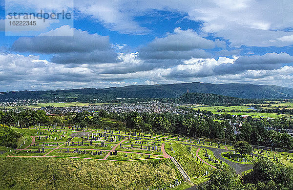 Europa  Großbritannien  Schottland  Region Edinburgh  Friedhof und mittelalterliche Stadt Stirling  Denkmal für William Wallace
