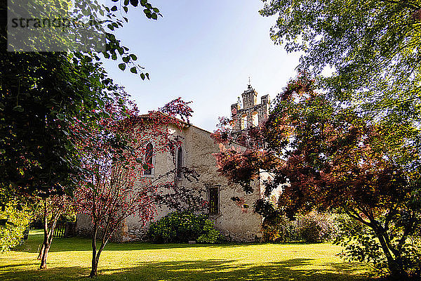 Audressein  Dorfkirche im Departement Ariege  in den Pyrenäen  Region Okzitanien  Frankreich