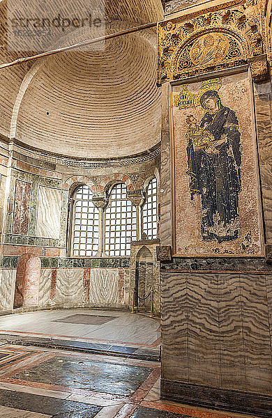 Türkei  Istanbul  byzantinische Kirche des Heiligen Erlösers in Chora  Apsis des Mittelschiffs  Madonna mit Kind (UNESCO-Welterbe)