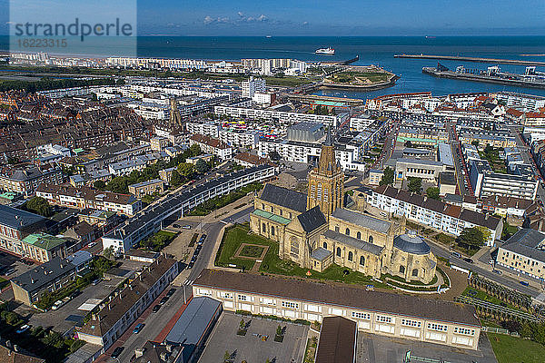 Frankreich  Hauts de France  Pas-de-Calais . Calais Notre Dame Kirche