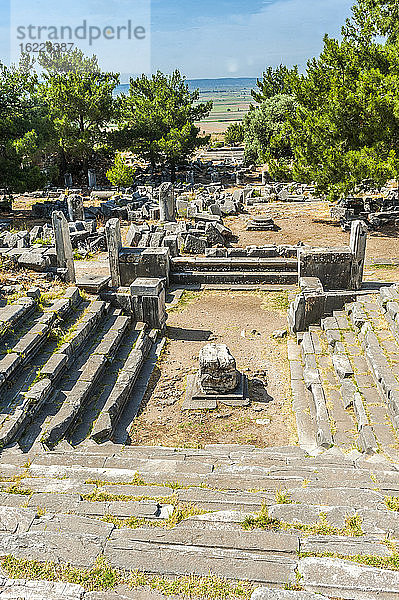 Türkei  Ionien  Priene Griechische Stadt  Bouleuterion (2. Jahrhundert v. Chr.) (UNESCO-Welterbe)
