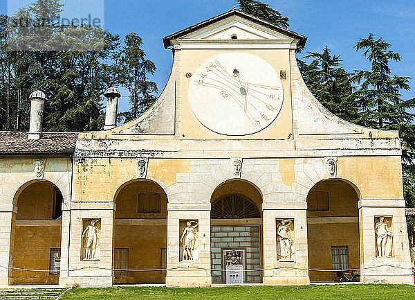 Italien  Venetien  Wirtschaftsgebäude der Villa Veneta Barbaro (Villa Volpi) (16. Jahrhundert  von Andrea Palladio)