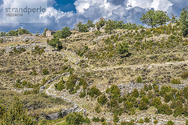 Spanien  Autonome Gemeinschaft Aragonien  Naturpark Sierra y CaÃ±ones de Guara  Landschaft der Mascun-Schlucht