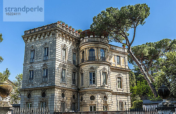 Italien  Rom  Stadtteil Trastevere  Villa in der Via Garibaldi