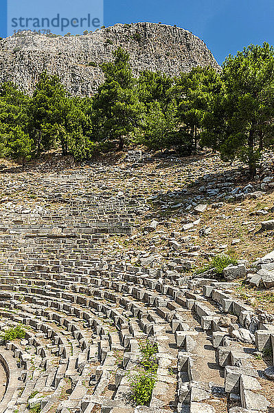 Türkei  Ionien  Priene Griechische Stadt  Theater (2. Jahrhundert) (UNESCO-Welterbe)