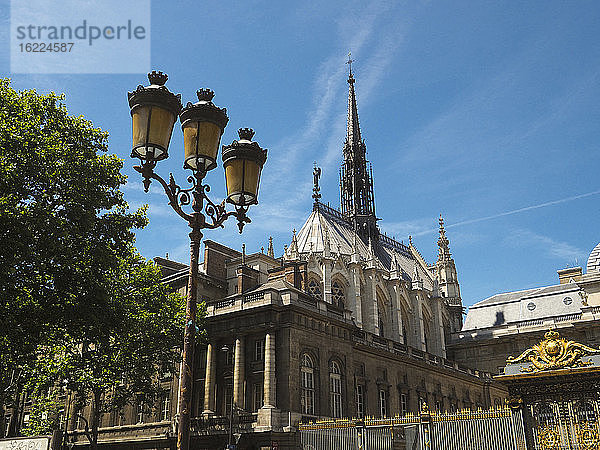 Die Sainte Chapelle in der Nähe des Justizpalastes  Paris  Frankreich