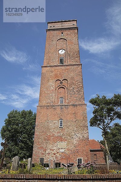 Alter Leuchtturm  Borkum  Ostfriesische Insel  Ostfriesland  Niedersachsen  Deutschland  Europa