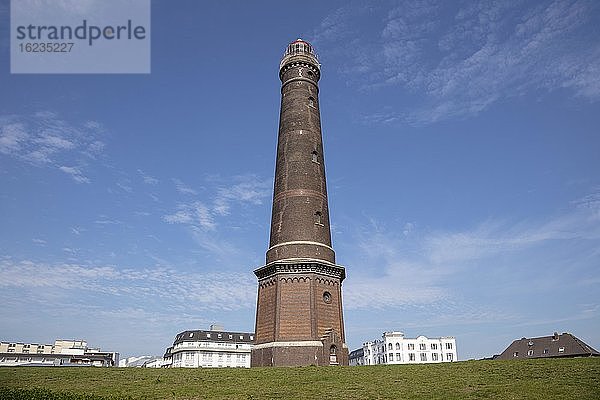 Neuer Leuchtturm  Borkum  Ostfriesische Insel  Ostfriesland  Niedersachsen  Deutschland  Europa