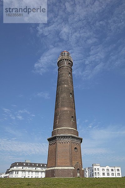 Neuer Leuchtturm  Borkum  Ostfriesische Insel  Ostfriesland  Niedersachsen  Deutschland  Europa