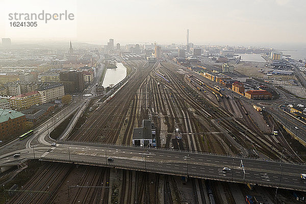 Luftaufnahme der Stadt