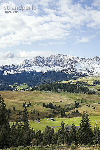 Blick auf eine Bergkette