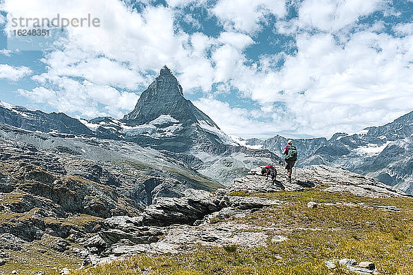 Wanderer in den Bergen