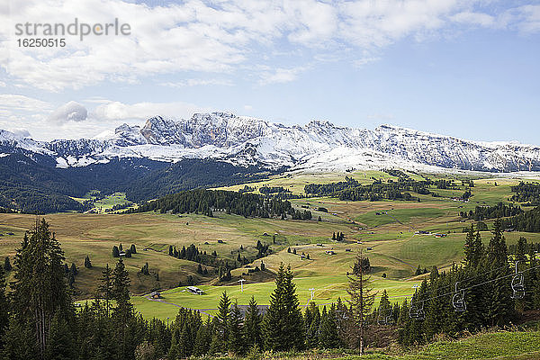 Blick auf eine Bergkette