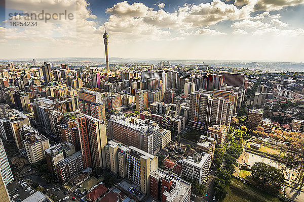 Blick über Johannesburg von Hillbrow; Hillbrow  Johannesburg  Gauteng  Südafrika
