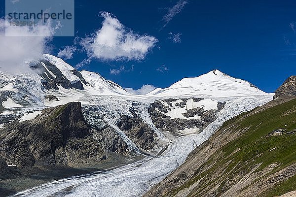 Gletscher Pasterze  Großglockner  Nationalpark Hohe Tauern  Heiligenblut  Kärnten  Österreich  Europa