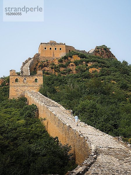 Ausblick auf die Chinesische Mauer  China  Asien