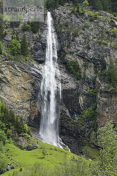 Österreich  Kärnten  Blick auf den Fallbach-Wasserfall