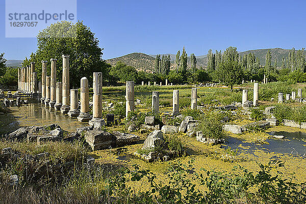Türkei  Provinz Aydin  Karien  Antike Tiberius-Agora in der archäologischen Stätte von Aphrodisias