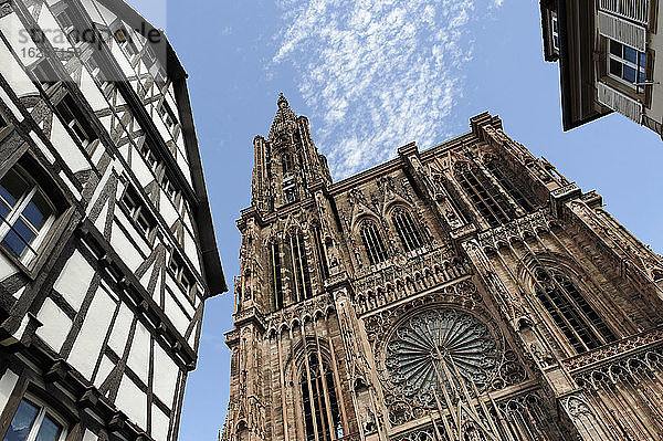 Frankreich  Bas-Rhin  Straßburg  Straßburger Münster  Ansicht der Westfassade