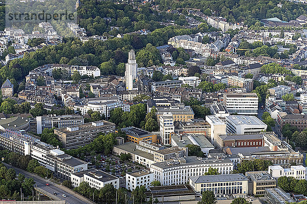 Deutschland  Nordrhein-Westfalen  Aachen  Luftaufnahme des Stadtzentrums