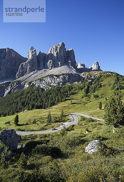 Italien  Südtirol  Grödnerjoch und Sella-Gruppe