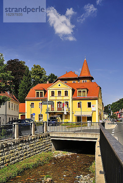 Deutschland  Sachsen  Tharandt  Am Bach Schloitzbach