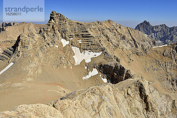 Türkei  Hoch- oder Anti-Taurusgebirge  Aladaglar-Nationalpark  Blick auf den Berg Kizilkaya