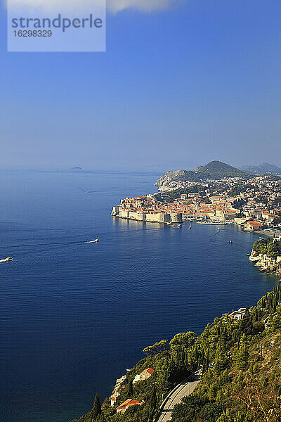 Kroatien  Dubrovnik  Blick auf die Altstadt