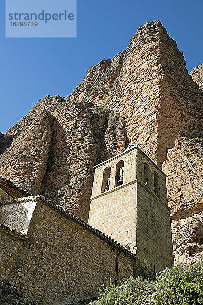 Spanien  Aragonien  Mallos de Riglos  Riglos  Kirche