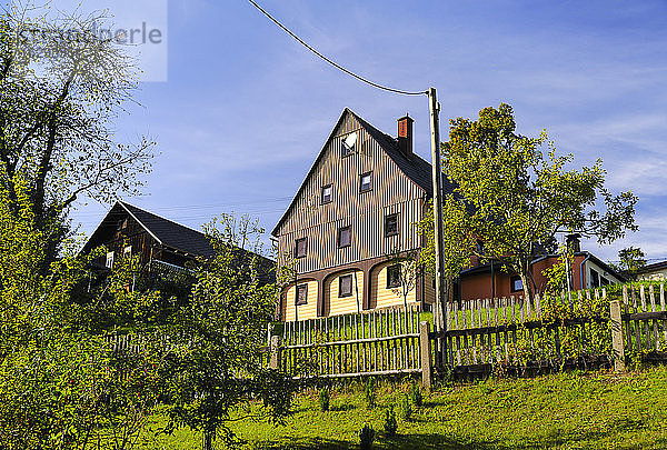 Deutschland  Sachsen  Sebnitz  Ortsteil Saupsdorf  Historisches Oberlausitzer Haus