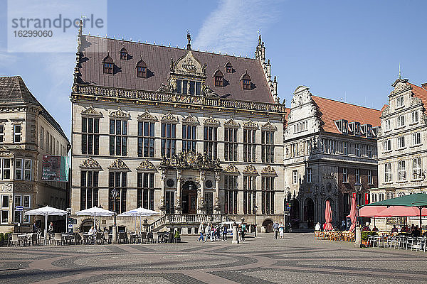 Deutschland  Bremen  Marktplatz  Schütting  Handelskammer  Haus der Kaufleute