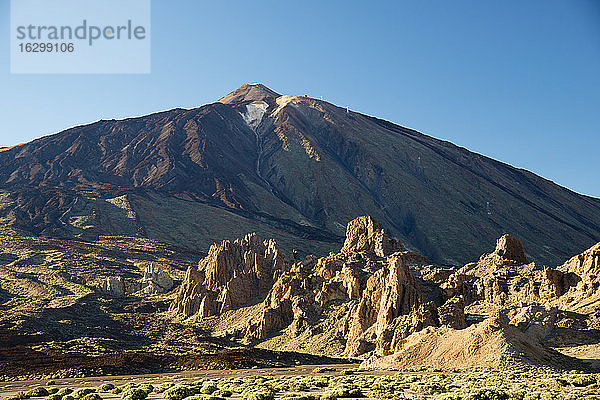 Spanien  Kanarische Inseln  Teneriffa  Nationalpark Canadas del Teide  Ucanca-Ebenen und Roques de Garcia